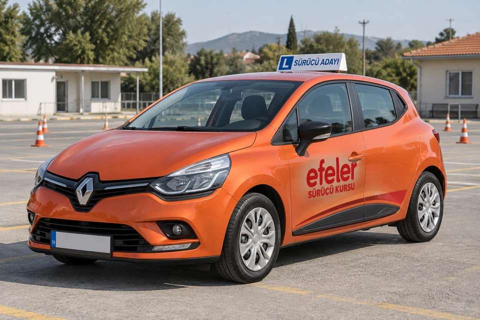 Efeler logolu Renault Clio 2017 — Turuncu