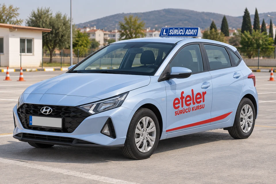 Efeler logolu Hyundai i20 2025 — Açık Mavi